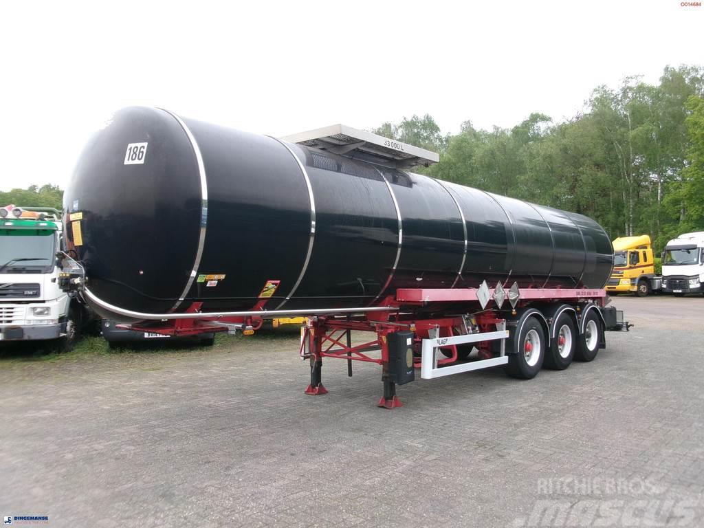 LAG Bitumen tank inox 33 m3 / 1 comp + ADR Polprikolice cisterne