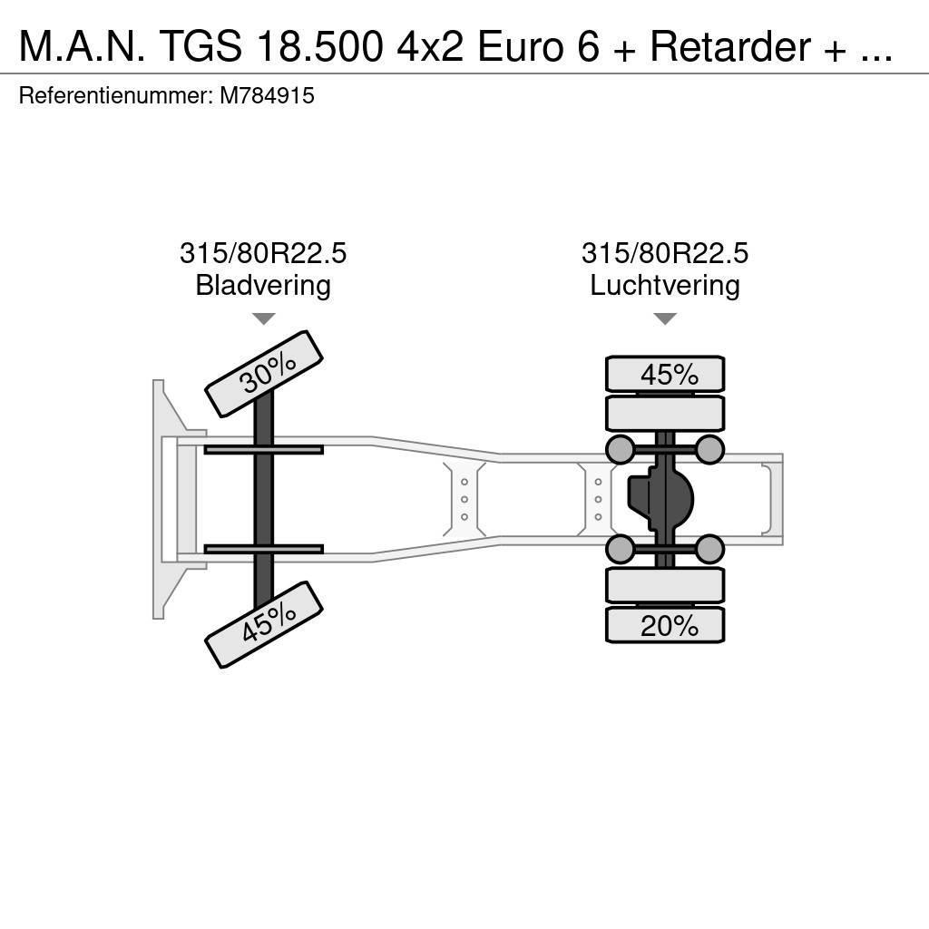 MAN TGS 18.500 4x2 Euro 6 + Retarder + Hydraulics Vlačilci