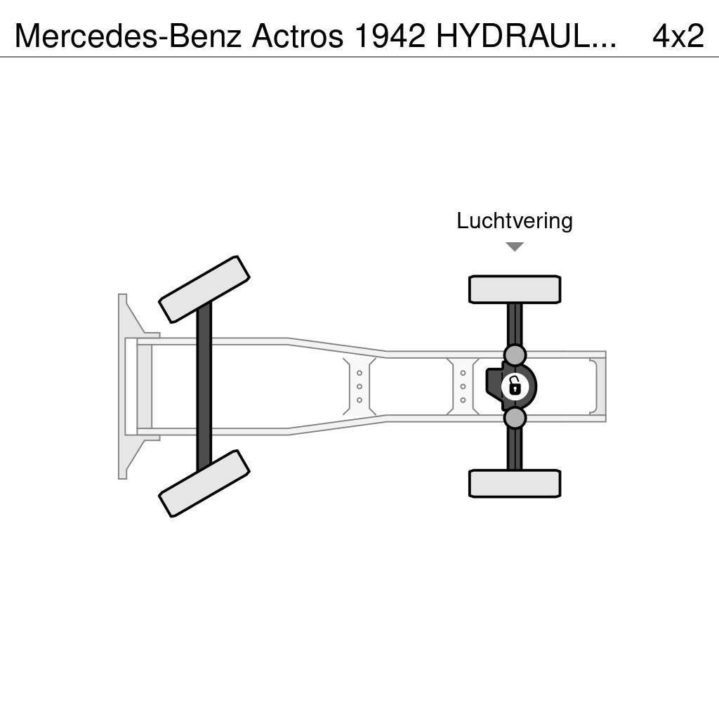 Mercedes-Benz Actros 1942 HYDRAULICS - EURO 5 - ONLY 426 760 KM Vlačilci