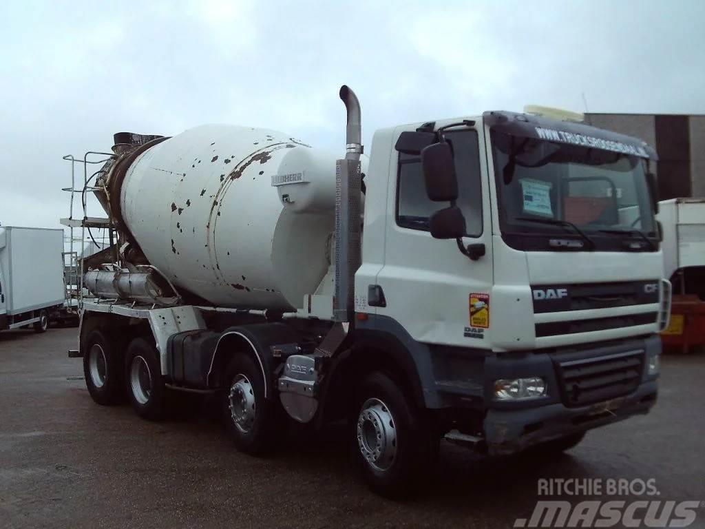 DAF CF 85.410 + manual + 9 m3 + liebherr + 8x4 Concrete trucks