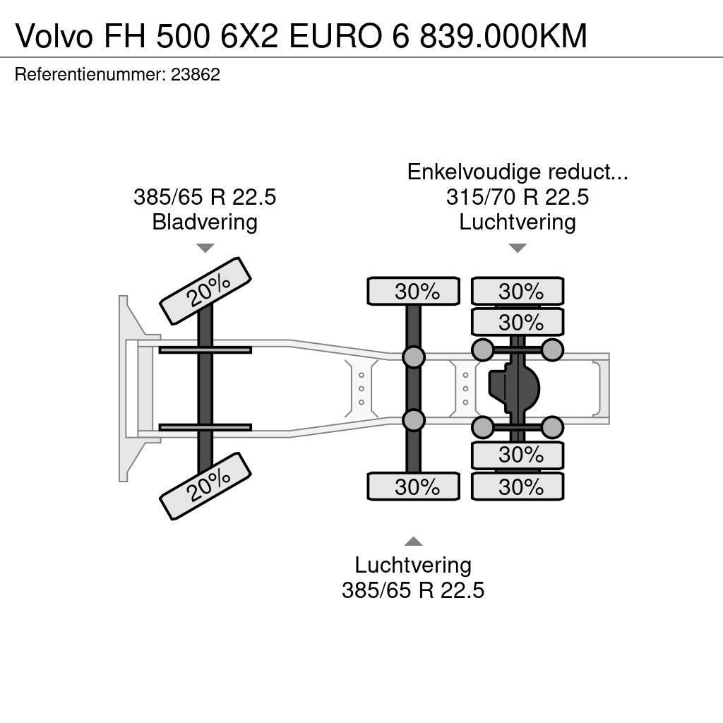 Volvo FH 500 6X2 EURO 6 839.000KM Vlačilci