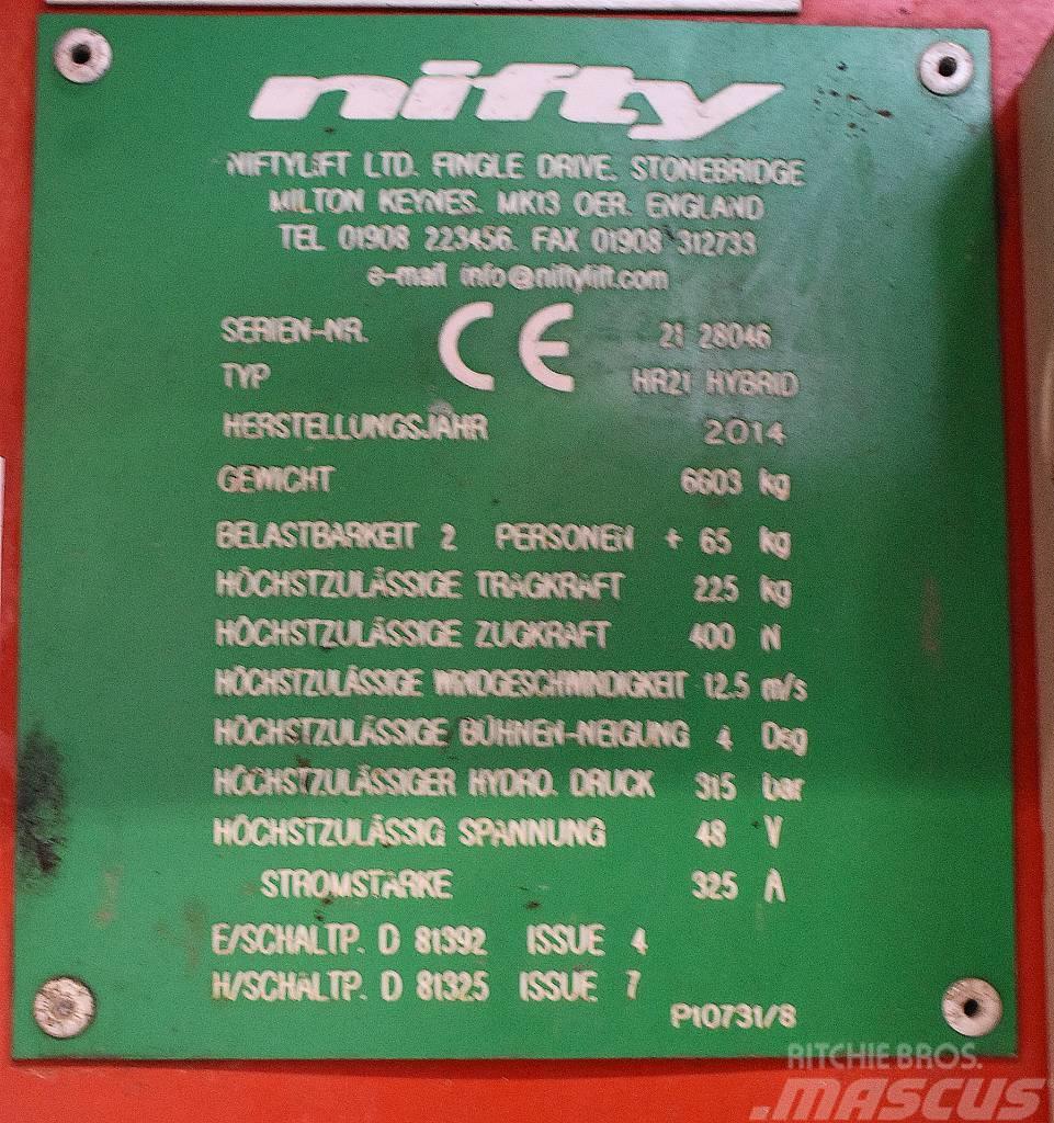 Niftylift BS2191 - HR21 Zglobne dvižne ploščadi