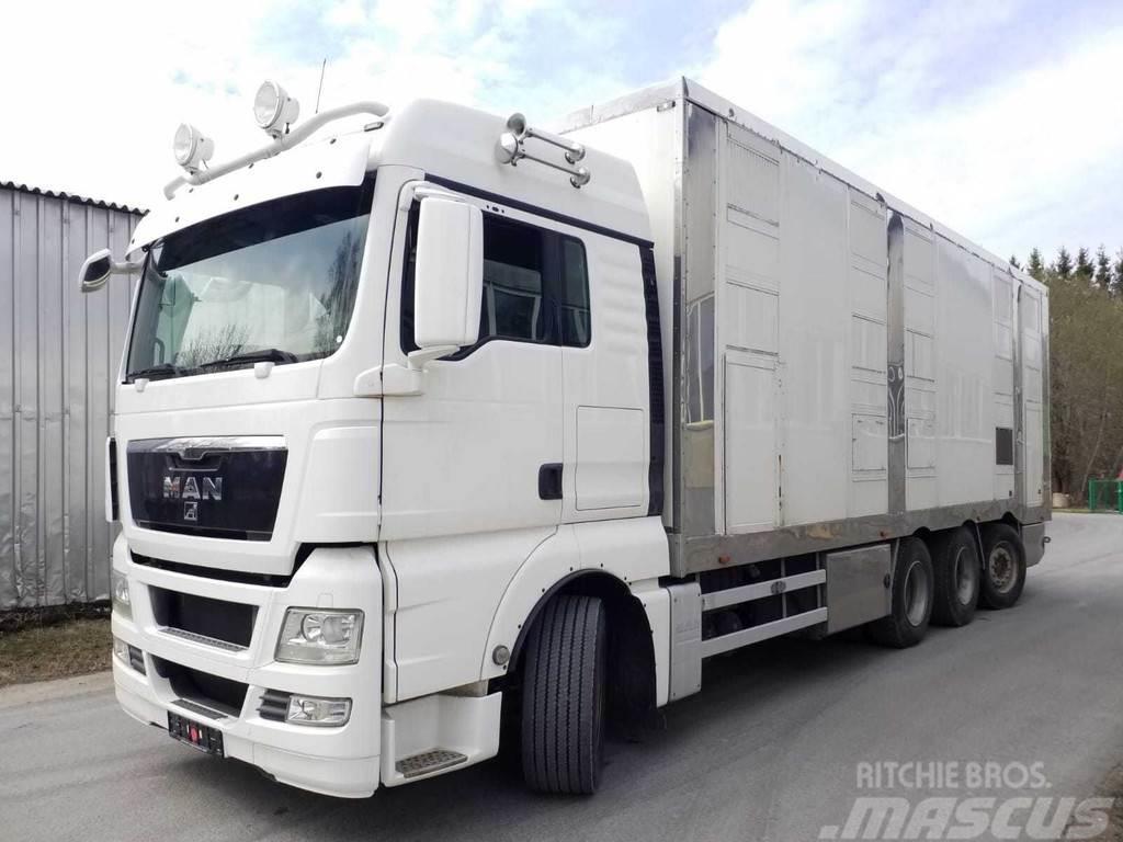 MAN TGX 35.540 8X4 TRIDEM ANIMAL Tovornjaki za prevoz živine