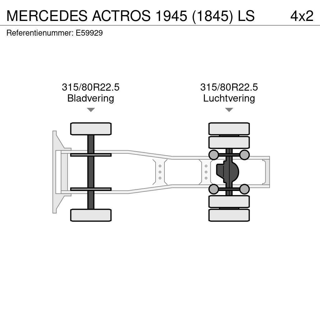 Mercedes-Benz ACTROS 1945 (1845) LS Vlačilci