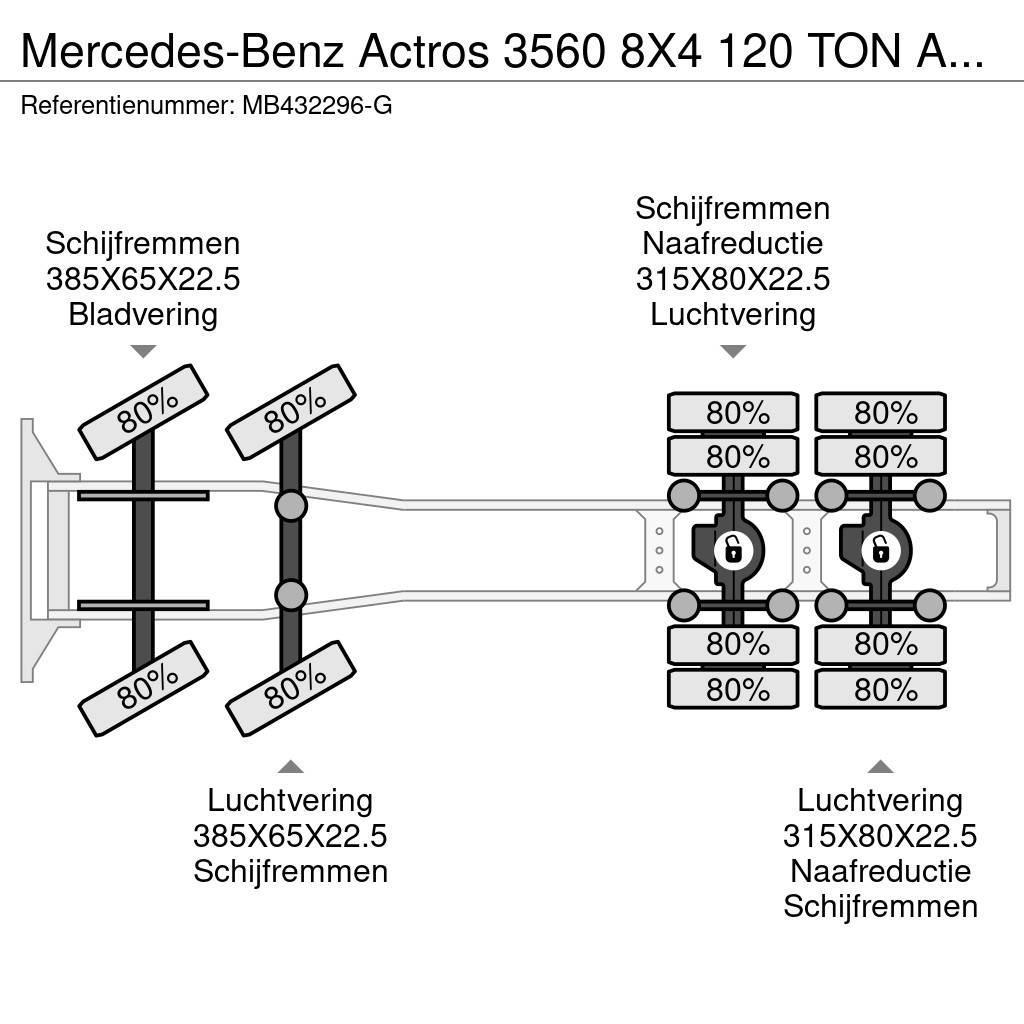 Mercedes-Benz Actros 3560 8X4 120 TON AN RETARDER Vlačilci