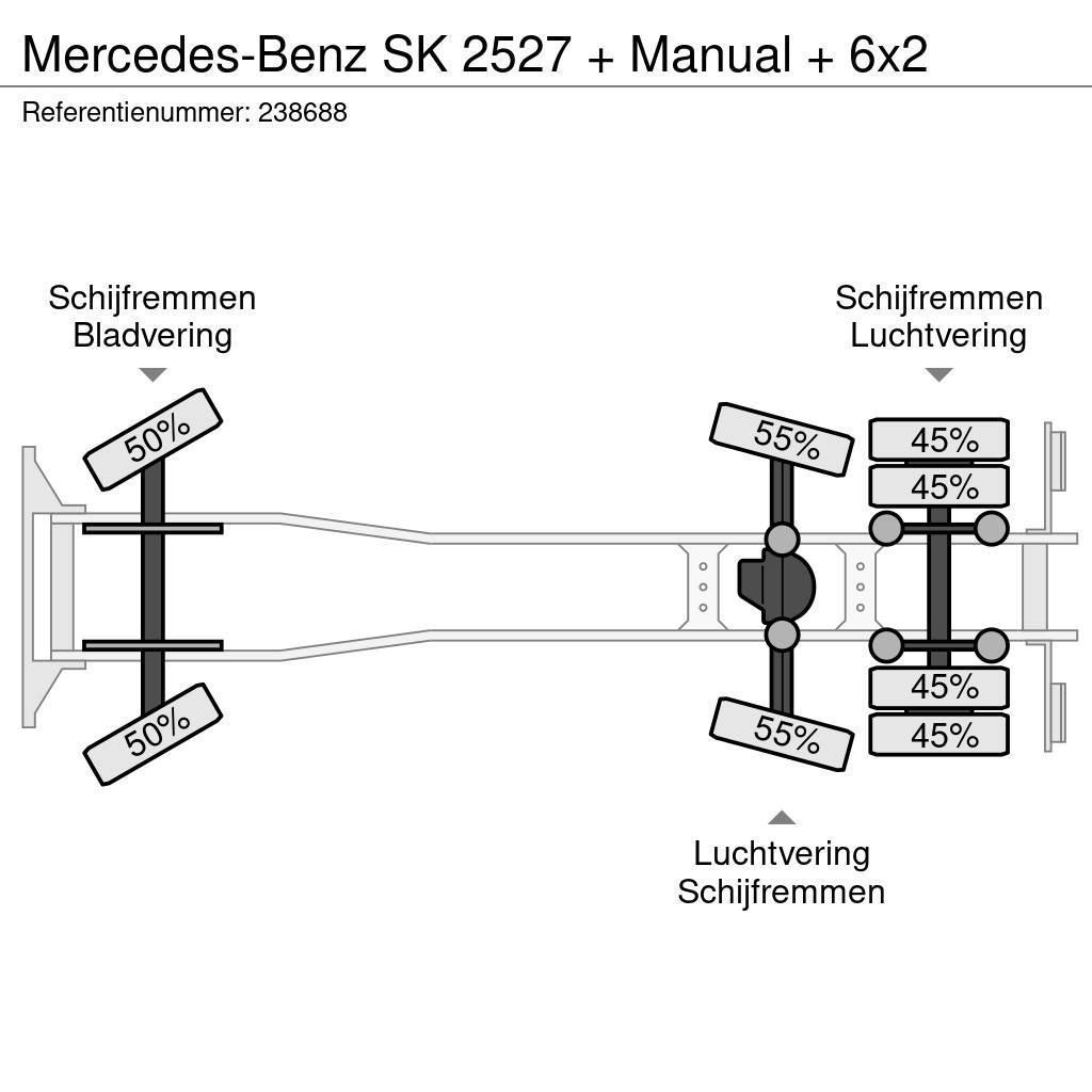 Mercedes-Benz SK 2527 + Manual + 6x2 Tovornjaki-šasije