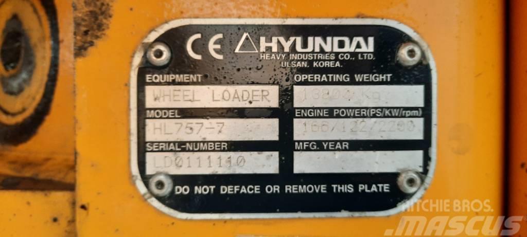 Hyundai HL 757-7 Kolesni nakladalci