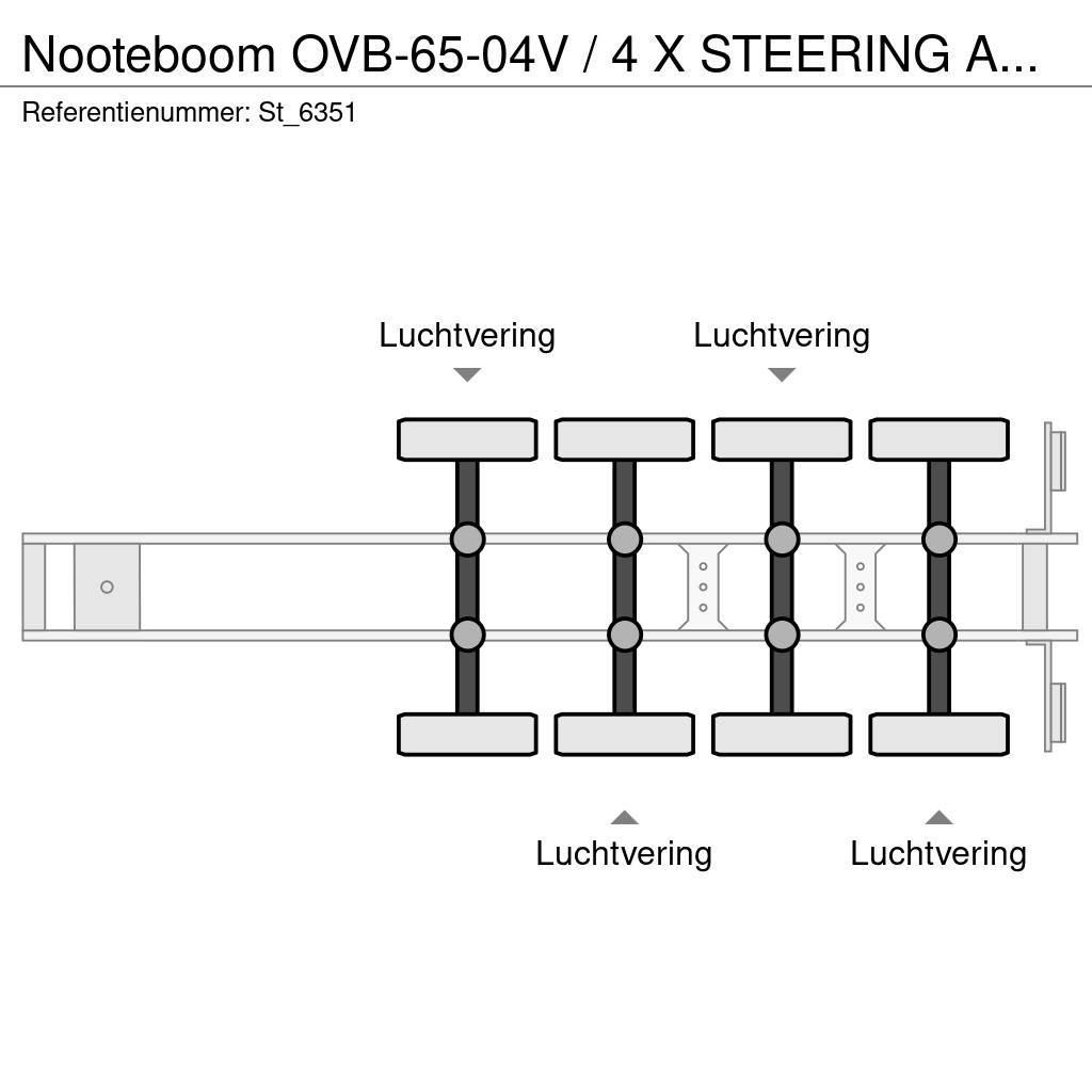 Nooteboom OVB-65-04V / 4 X STEERING AXLE / LIFT AXLE / 20.3 Druge polprikolice