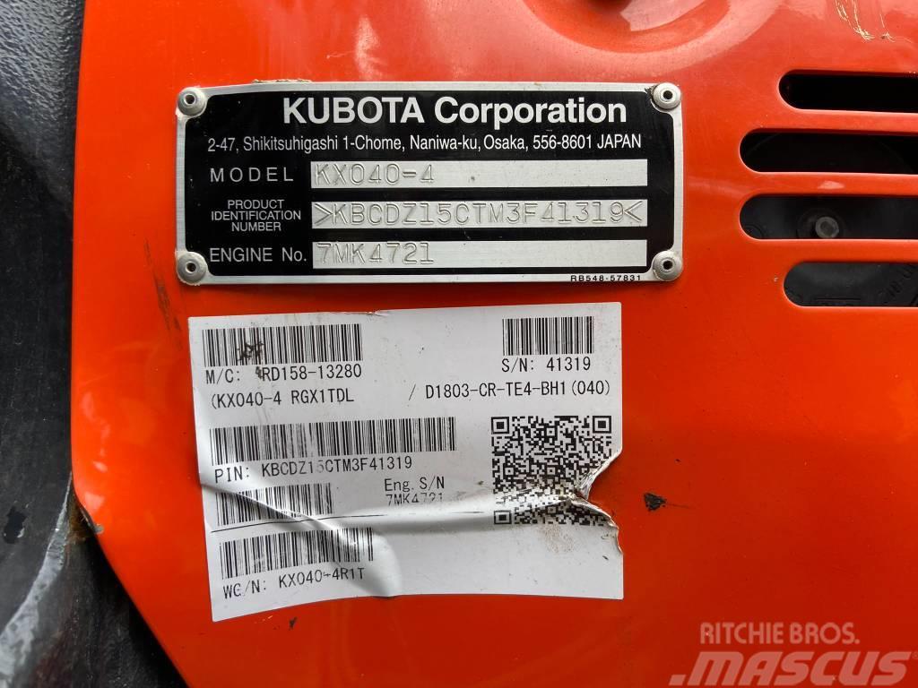 Kubota KX040-4 Mini bagri <7t