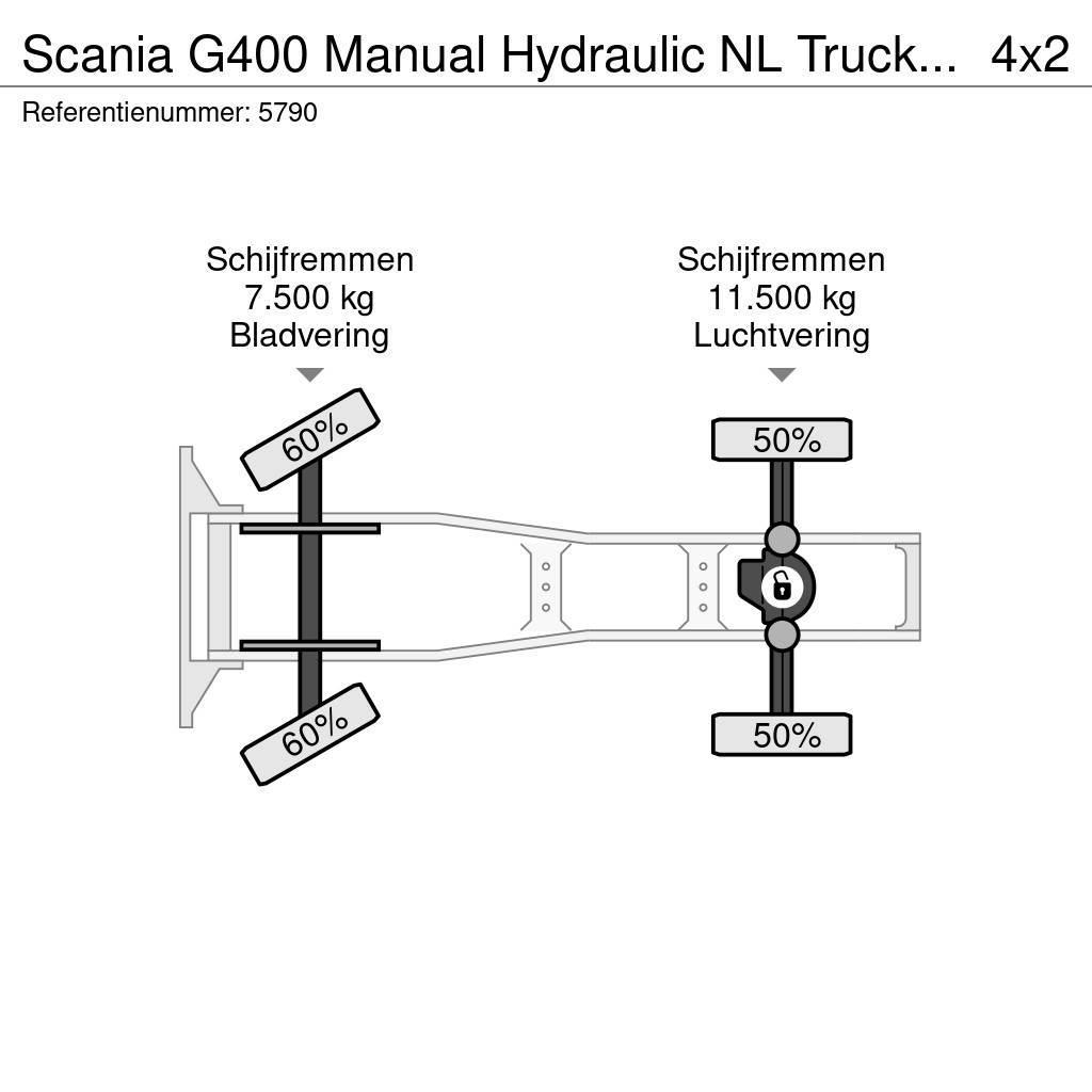 Scania G400 Manual Hydraulic NL Truck EURO 5 Vlačilci