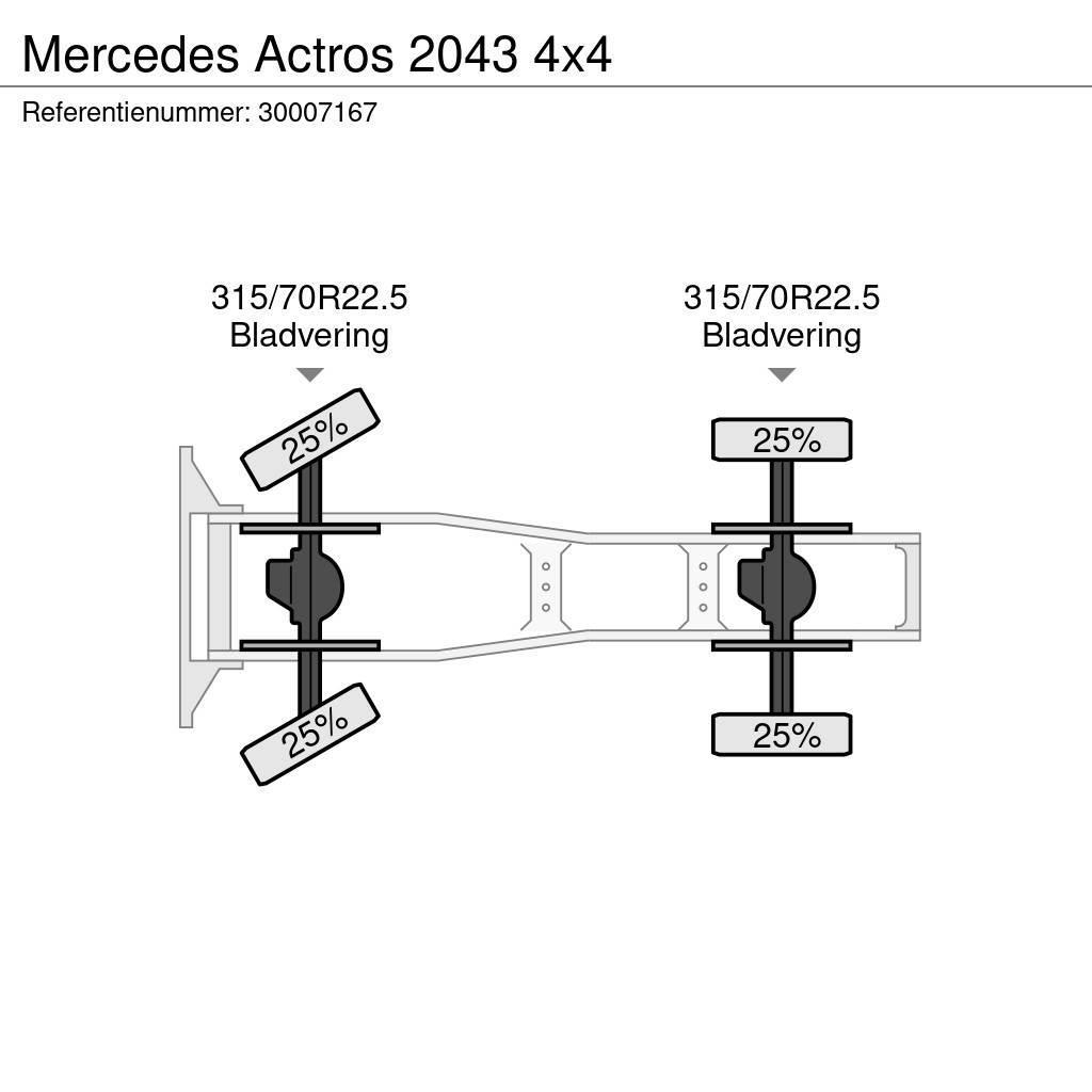 Mercedes-Benz Actros 2043 4x4 Vlačilci