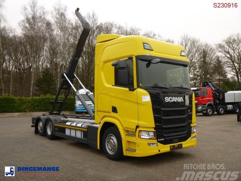 Scania R450 6x2 Euro 6C + Retarder + Meiller container ho Kotalni prekucni tovornjaki