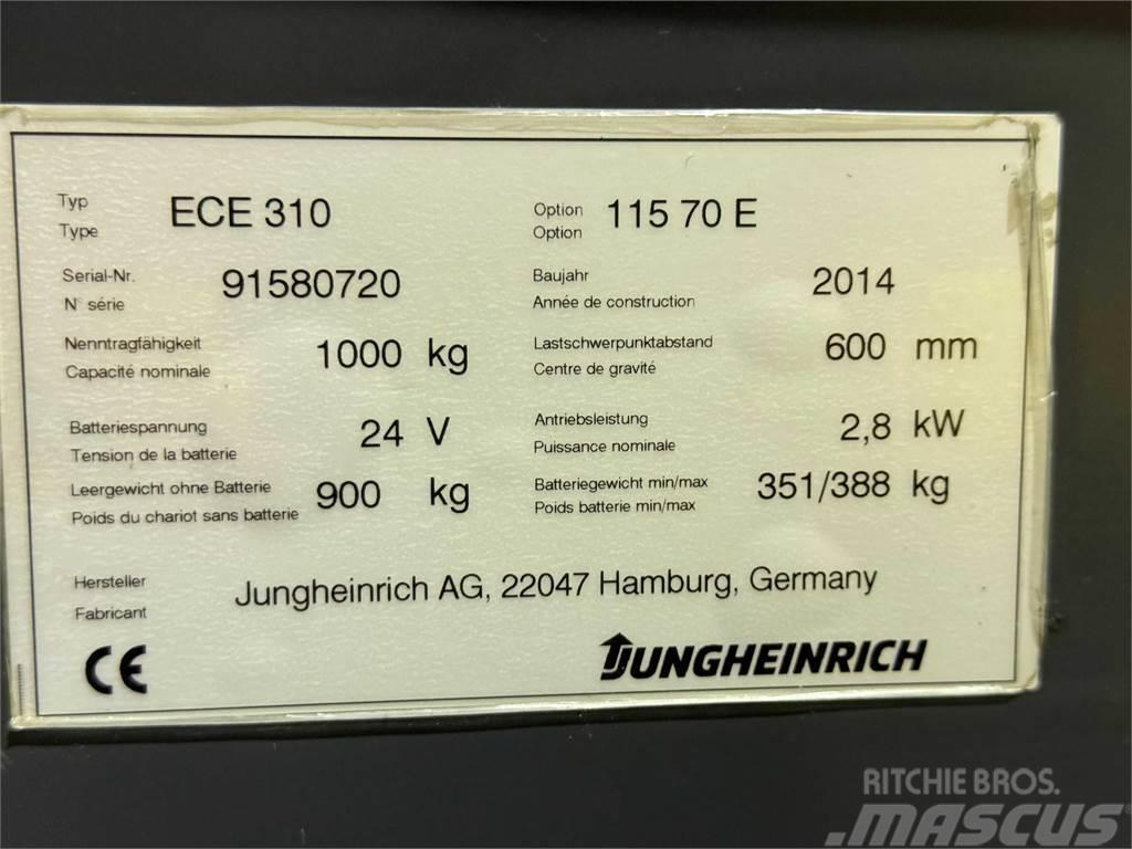 Jungheinrich ECE 310 - BJ. 2014- 6.183 STD. Mini bagri <7t