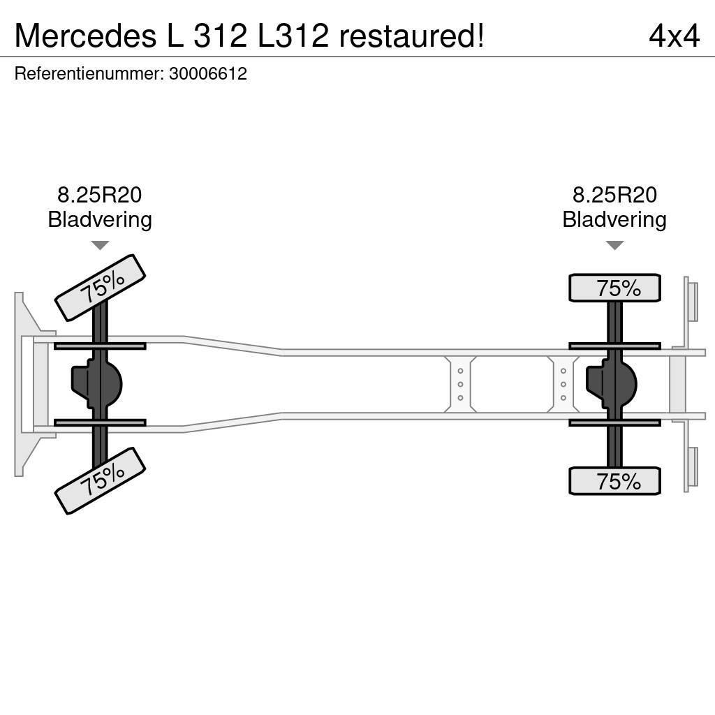 Mercedes-Benz L 312 L312 restaured! Tovornjaki-šasije