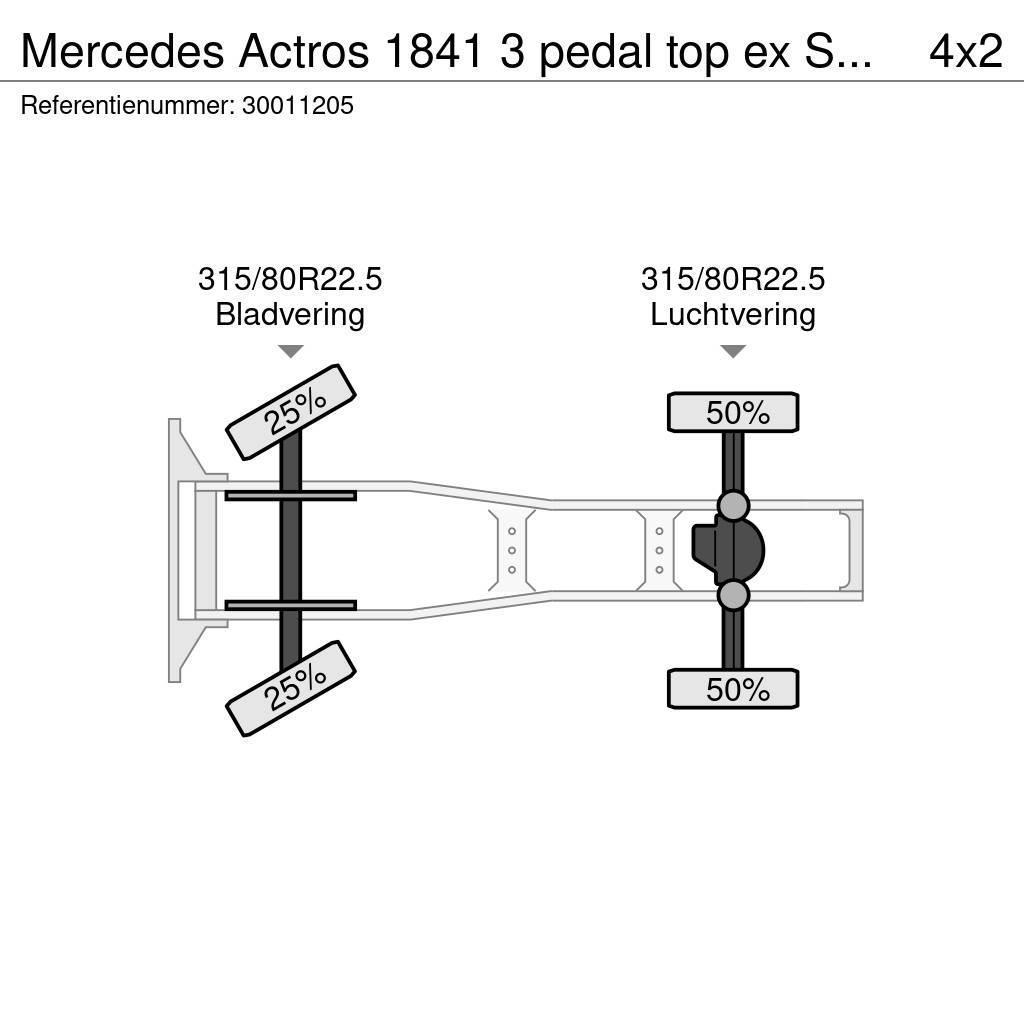 Mercedes-Benz Actros 1841 3 pedal top ex Supermarket Vlačilci