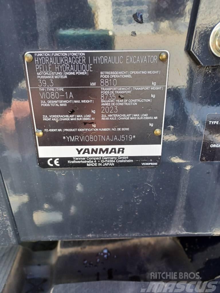 Yanmar Vio 80-2PB Mini bagri <7t