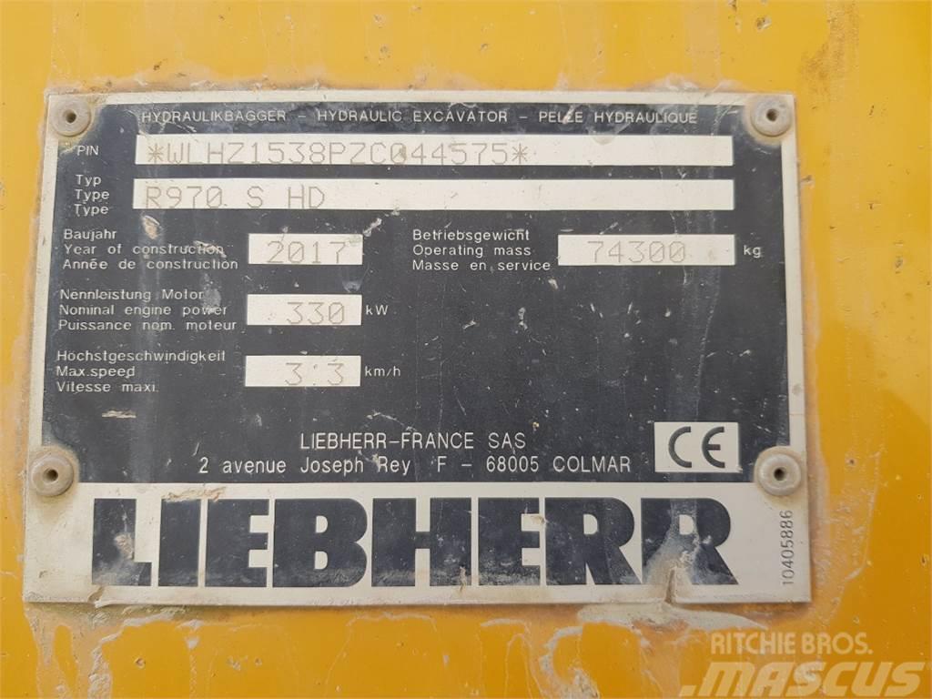 Liebherr R970 S HD Bagri goseničarji