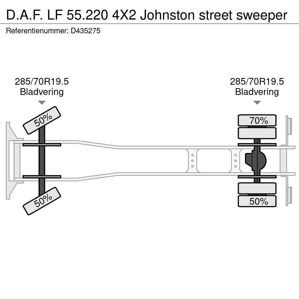 DAF LF 55.220 4X2 Johnston street sweeper Kiper tovornjaki
