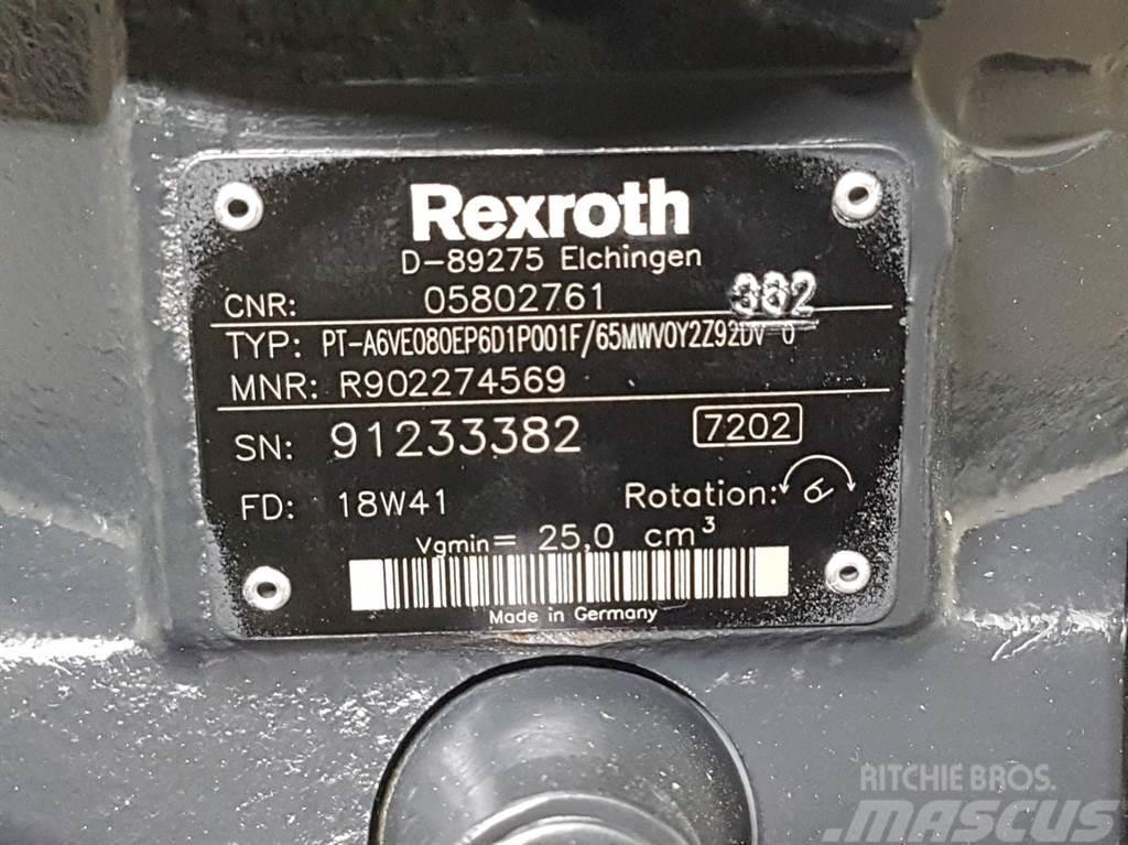 Bomag 05802761-Rexroth A6VE080EP-Drive motor/Fahrmotor Hidravlika