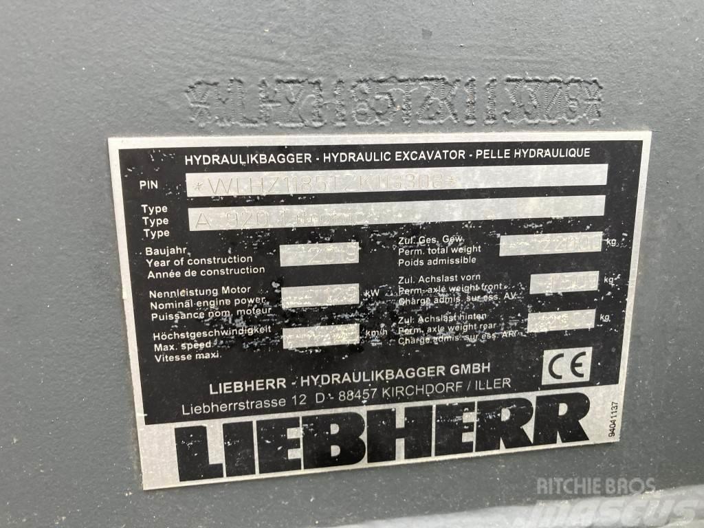 Liebherr A 920 Litronic Bagri na kolesih
