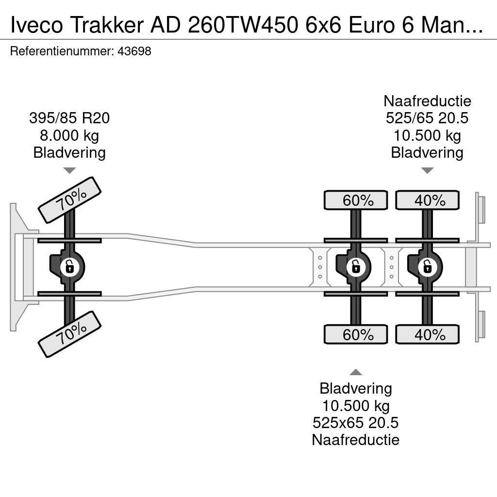 Iveco Trakker AD 260TW450 6x6 Euro 6 Manual Full steel J Kiper tovornjaki