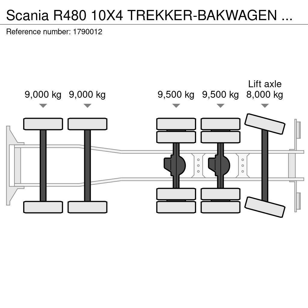 Scania R480 10X4 TREKKER-BAKWAGEN COMBI + PALFINGER PK 15 Tovornjaki z žerjavom