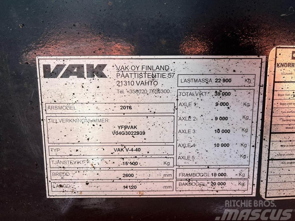 VAK V-4-40 VECTOR 1950 / BOX L=10804 mm Prikolice hladilniki