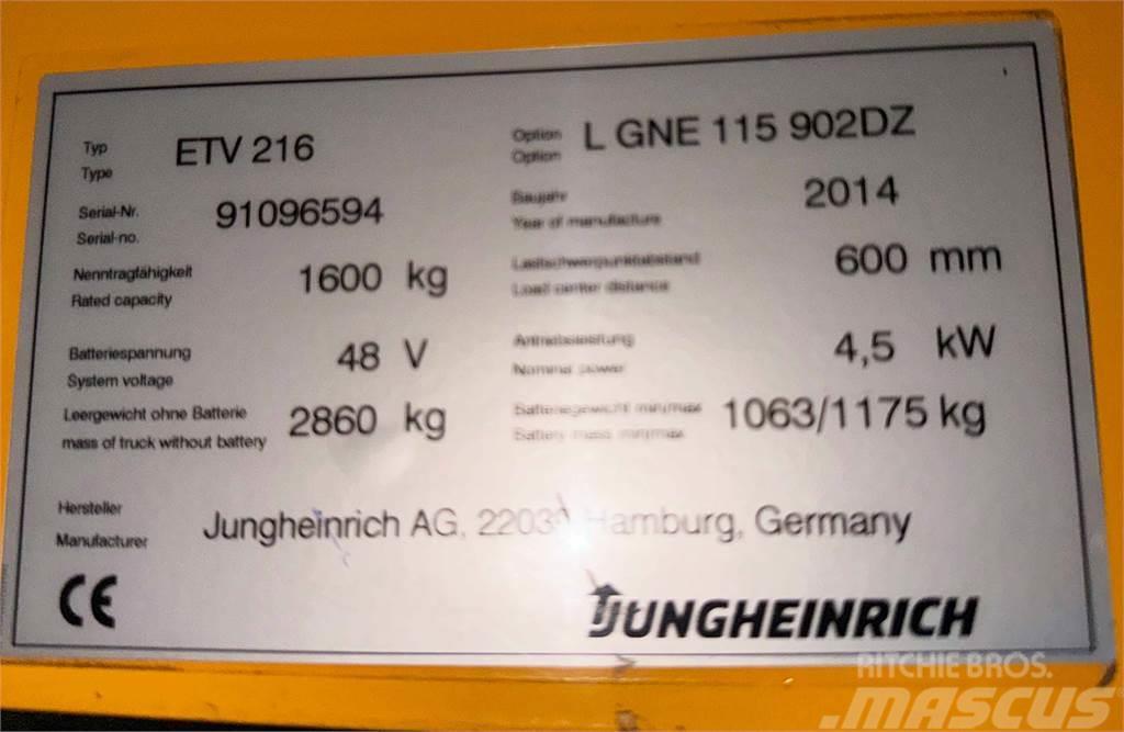 Jungheinrich ETV 216 - TRIPLEX - 9020MM HUB - 5.693 STD - NEUWE Mini bagri <7t