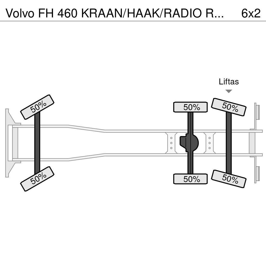 Volvo FH 460 KRAAN/HAAK/RADIO REMOTE!! EURO6 Kotalni prekucni tovornjaki