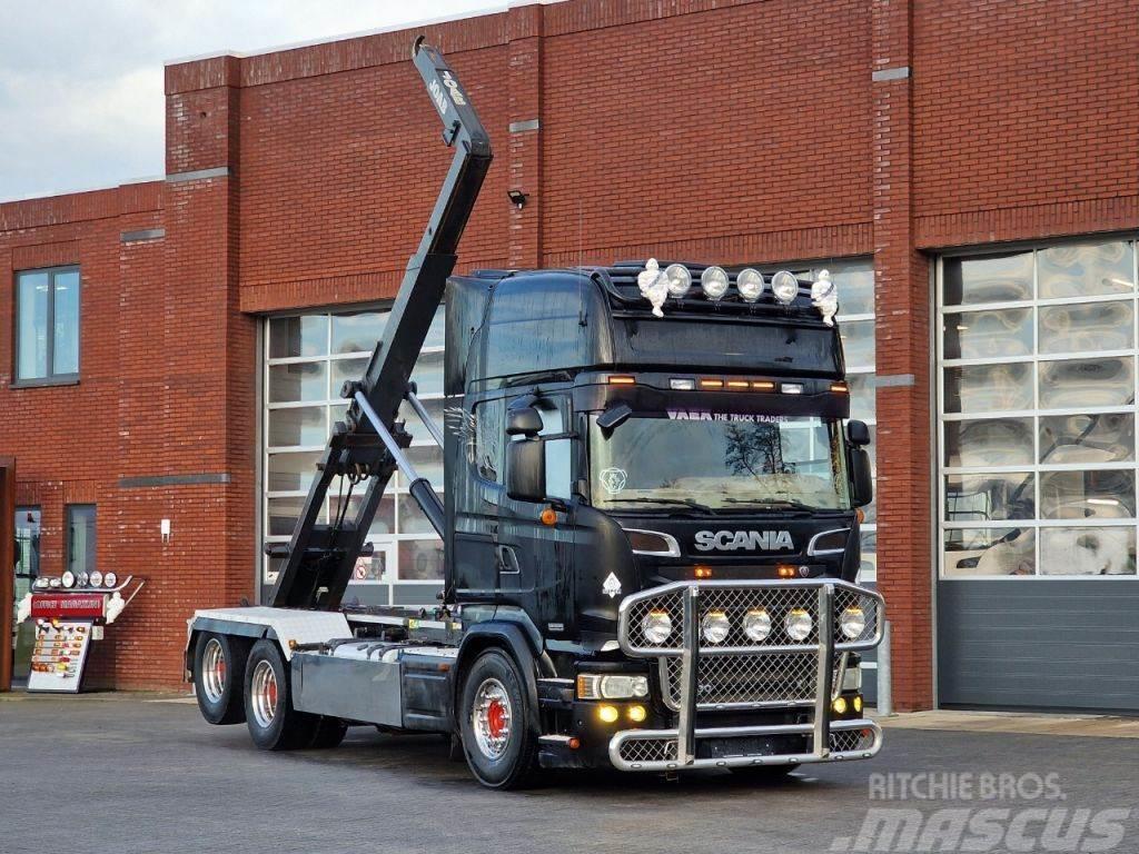 Scania R730 V8 Topline 6x2 - Hooklift 560CM - Custom in- Kotalni prekucni tovornjaki