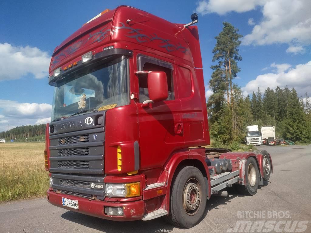 Scania R164 6x2 veturi,täysilmaj. kats 08/23 Vlačilci
