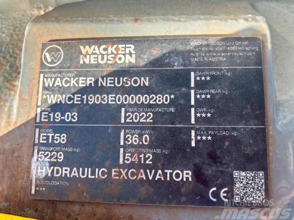Wacker Neuson ET58 Bagri goseničarji
