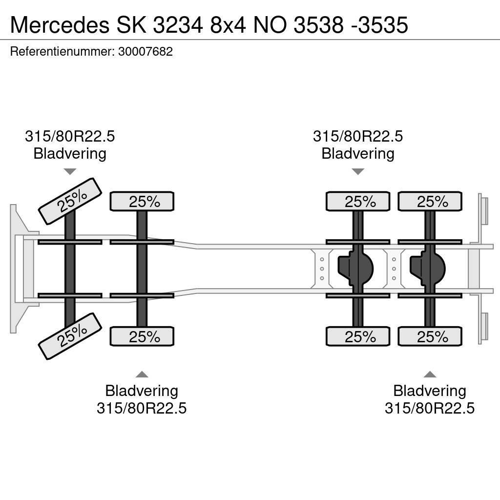 Mercedes-Benz SK 3234 8x4 NO 3538 -3535 Tovornjaki-šasije