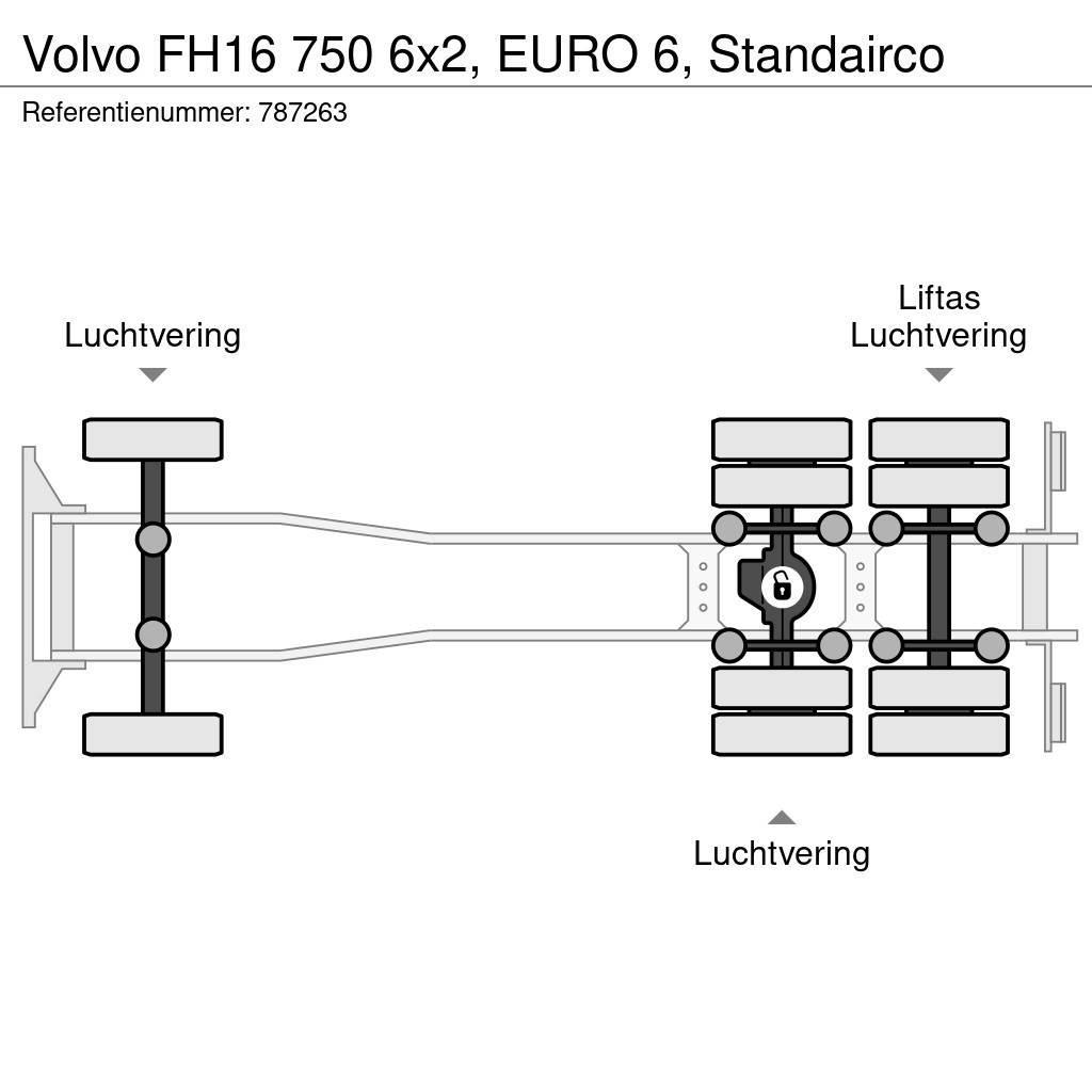 Volvo FH16 750 6x2, EURO 6, Standairco Tovornjaki-šasije