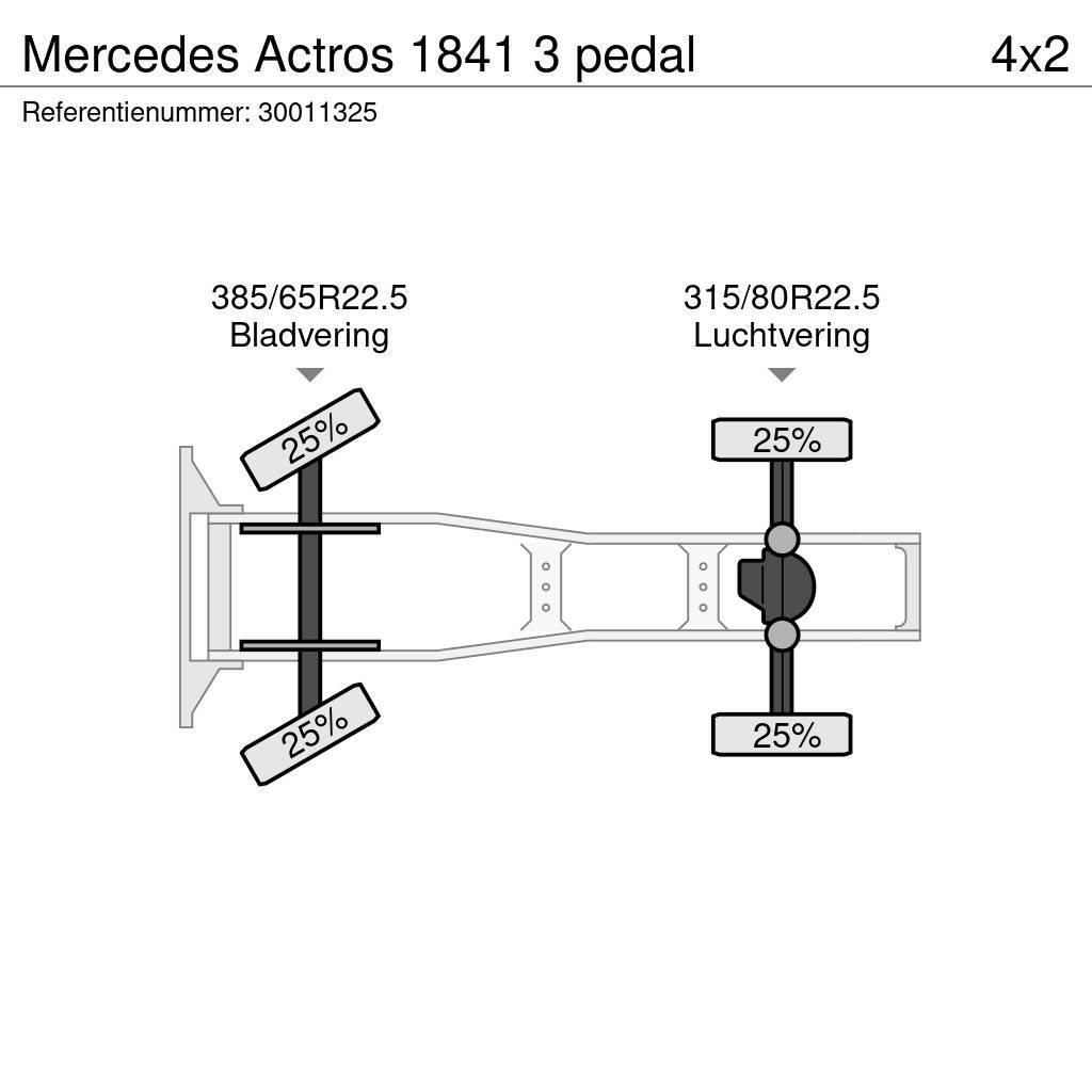 Mercedes-Benz Actros 1841 3 pedal Vlačilci