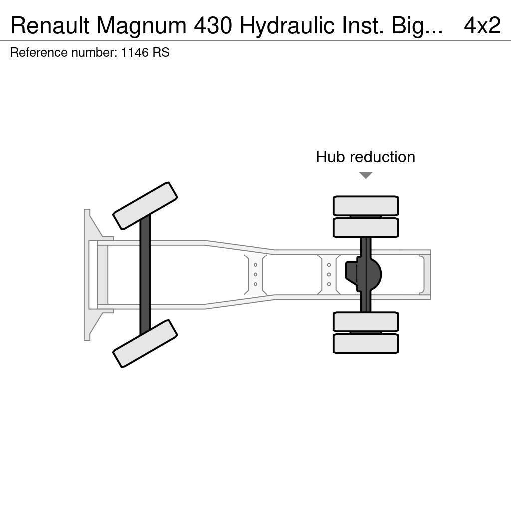 Renault Magnum 430 Hydraulic Inst. Big Axle Good Condition Vlačilci