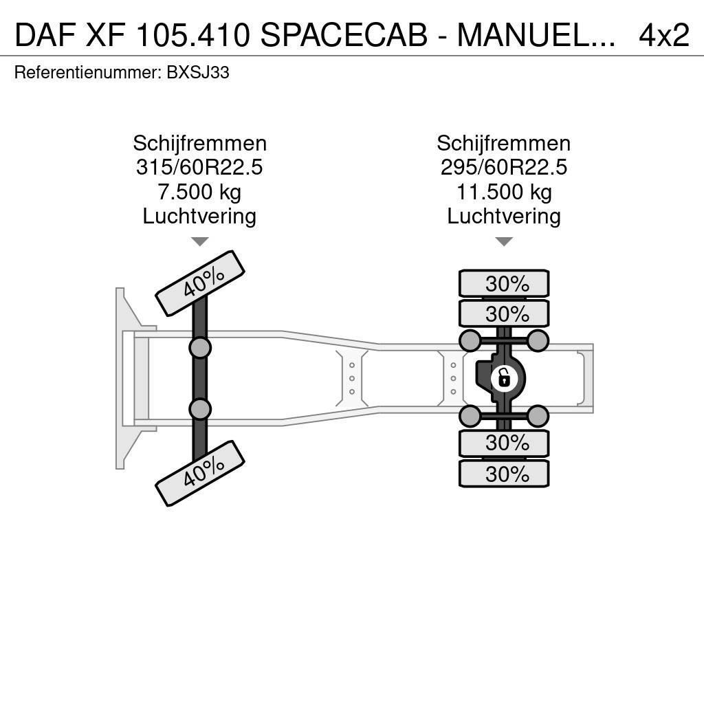 DAF XF 105.410 SPACECAB - MANUEL - 900.000KM - STAND K Vlačilci