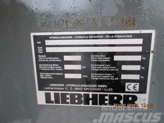 Liebherr A 918 Compact Litronic Bagri na kolesih