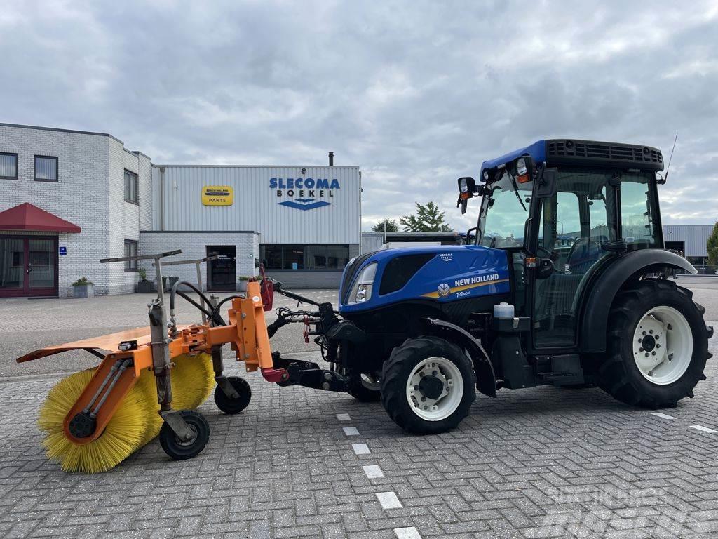 New Holland T4.80N & Sweeper Traktorji
