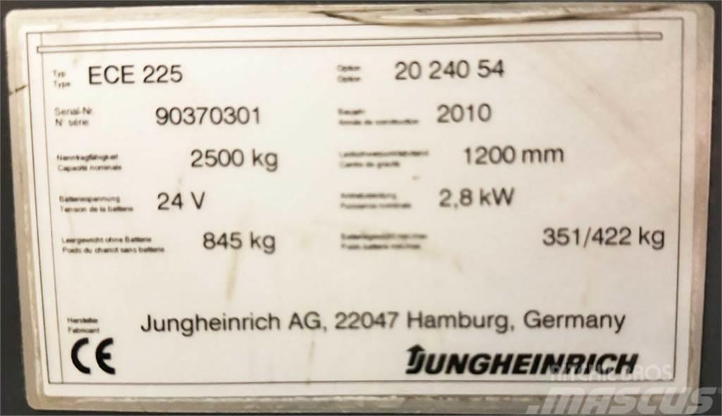 Jungheinrich ECE 225 - 2.400 MM GABELN - 2 EUROPALETTEN Mini bagri <7t