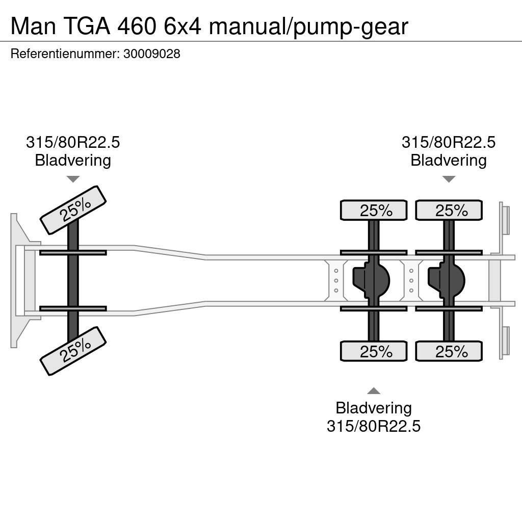 MAN TGA 460 6x4 manual/pump-gear Tovornjaki-šasije