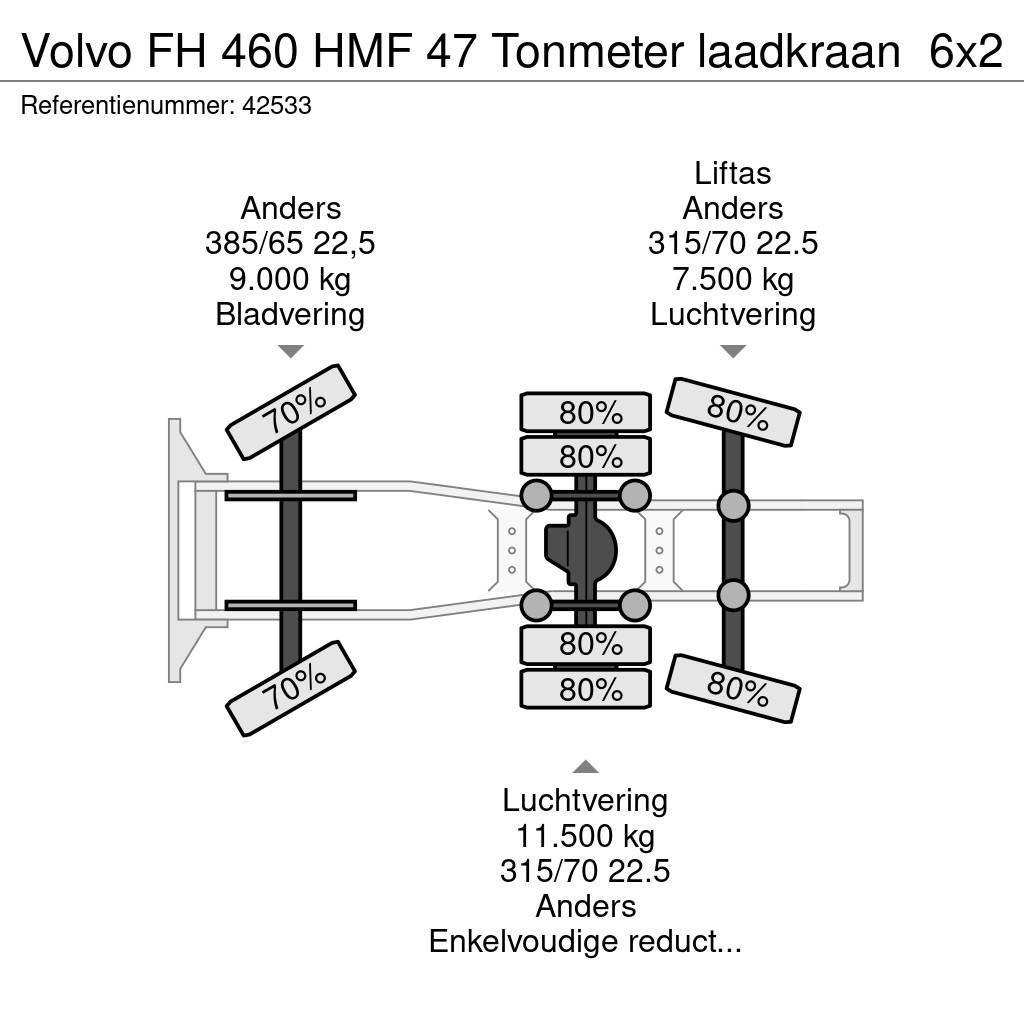 Volvo FH 460 HMF 47 Tonmeter laadkraan Vlačilci