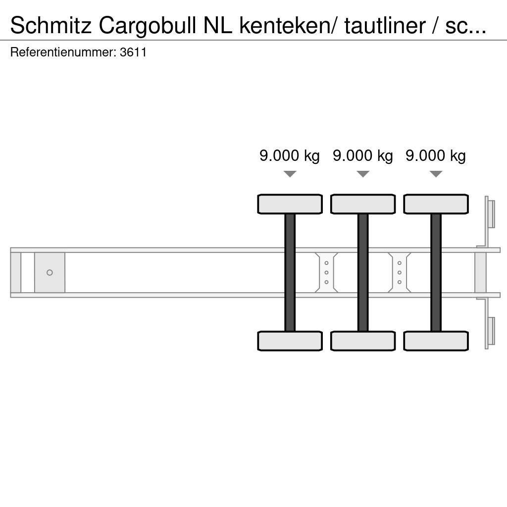 Schmitz Cargobull NL kenteken/ tautliner / schuifzeil / laadklep Polprikolice s ponjavo