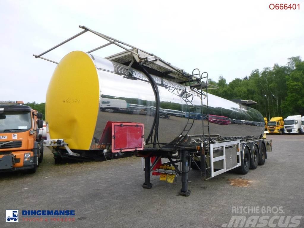  Crane Fruehauf Bitumen tank inox 28 m3 / 1 comp Polprikolice cisterne