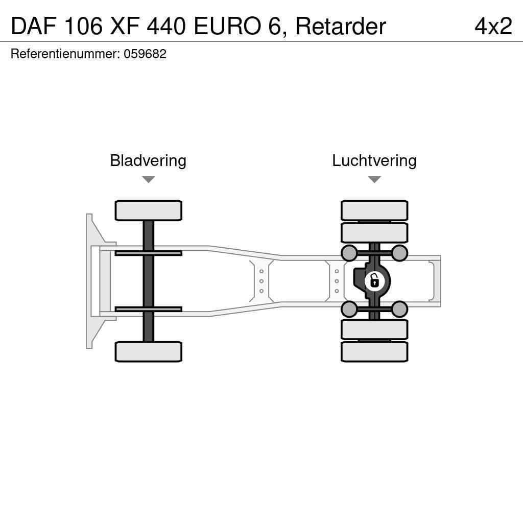DAF 106 XF 440 EURO 6, Retarder Vlačilci