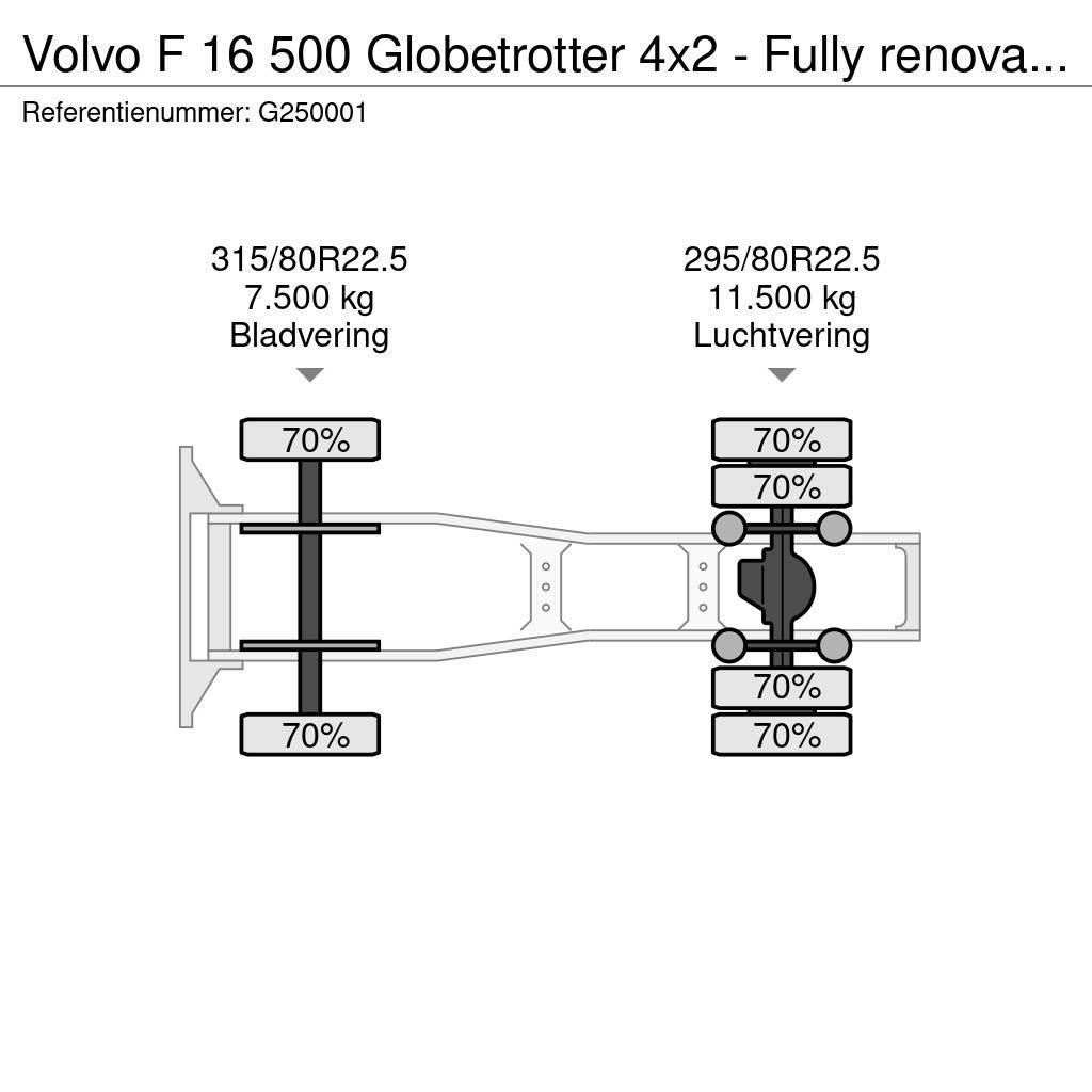 Volvo F 16 500 Globetrotter 4x2 - Fully renovated - Volv Vlačilci