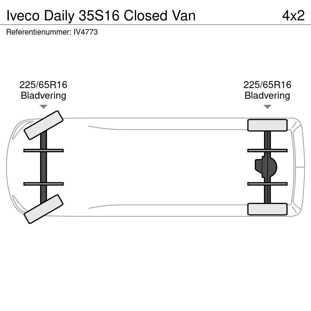 Iveco Daily 35S16 Closed Van Zabojni kombi