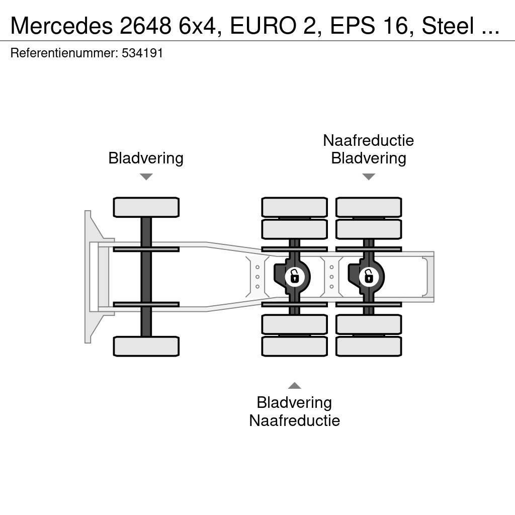 Mercedes-Benz 2648 6x4, EURO 2, EPS 16, Steel Suspension Vlačilci