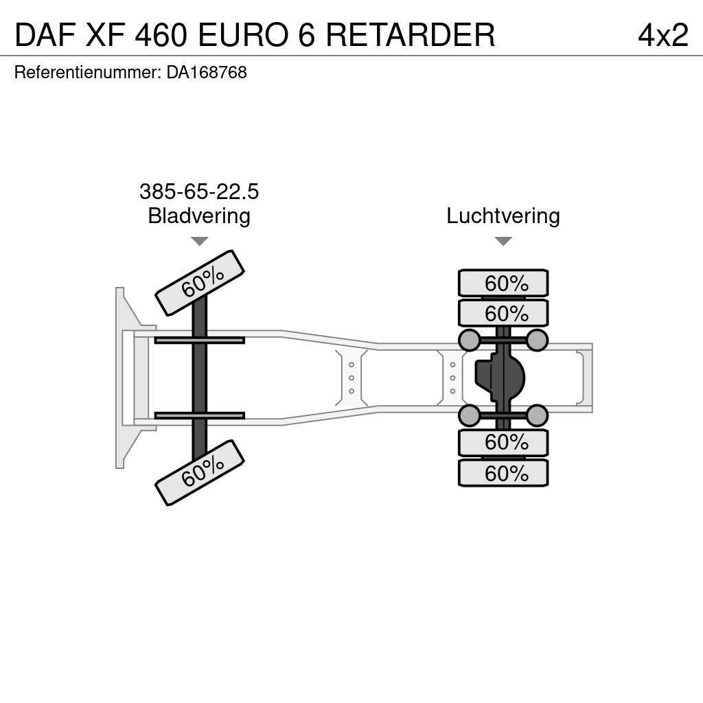 DAF XF 460 EURO 6 RETARDER Vlačilci