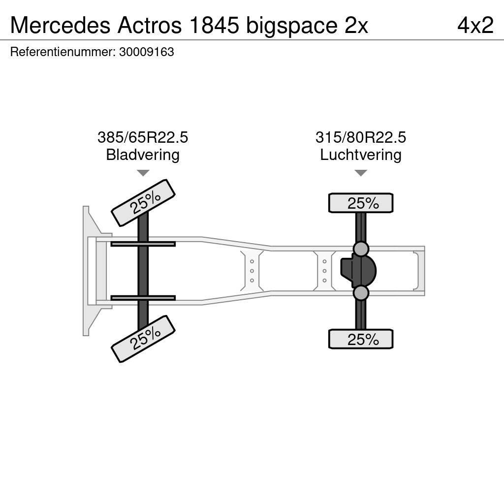 Mercedes-Benz Actros 1845 bigspace 2x Vlačilci